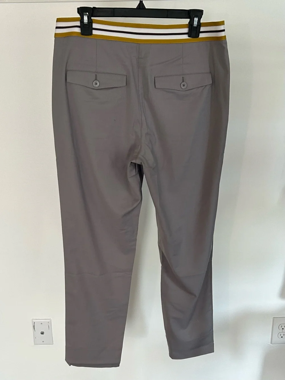 NWT Wildfang The Empower Taped Trouser Grey size 10